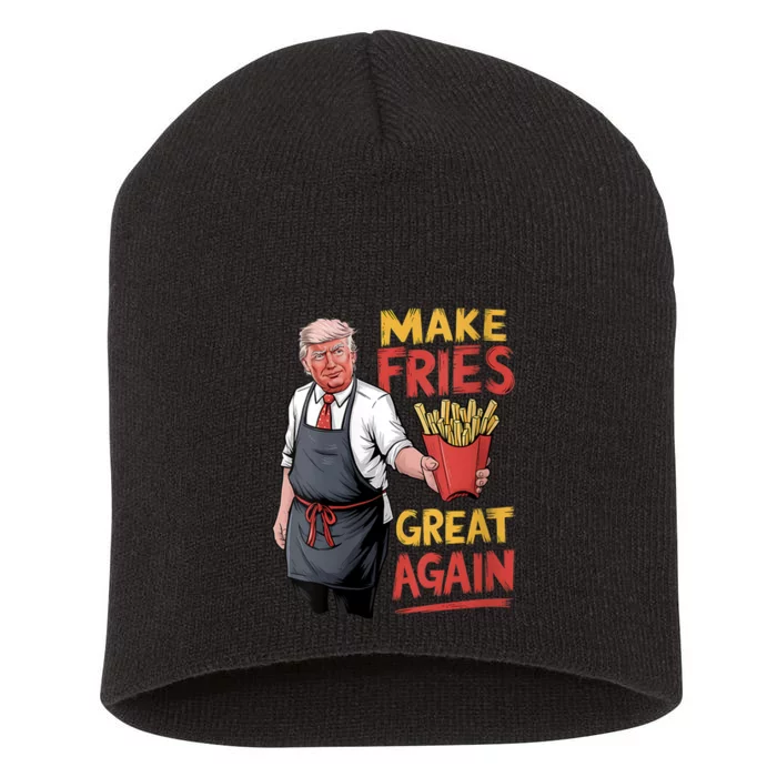 Make Fries Great Again Viral Doanld Trump Meme Short Acrylic Beanie