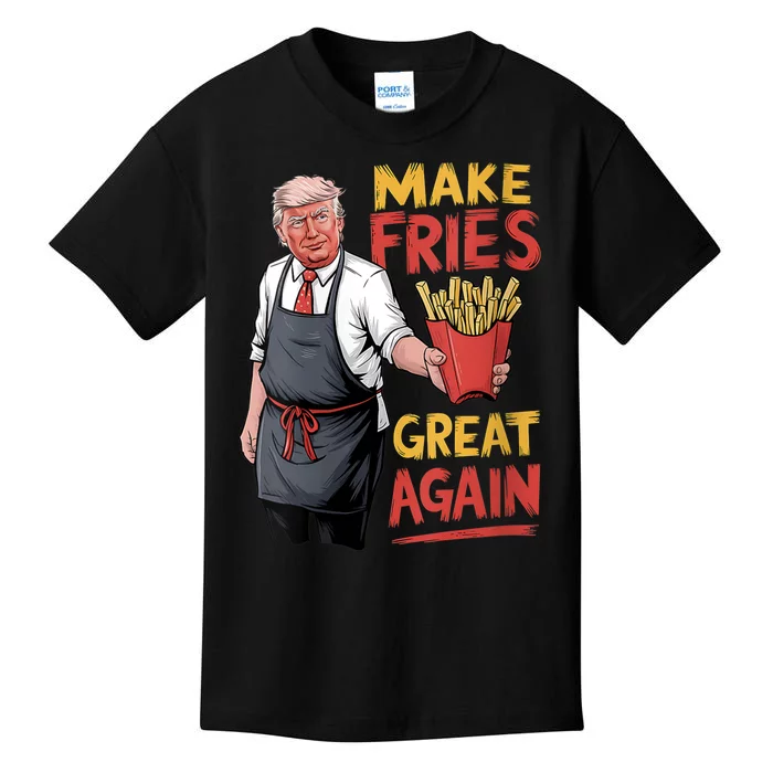 Make Fries Great Again Viral Doanld Trump Meme Kids T-Shirt