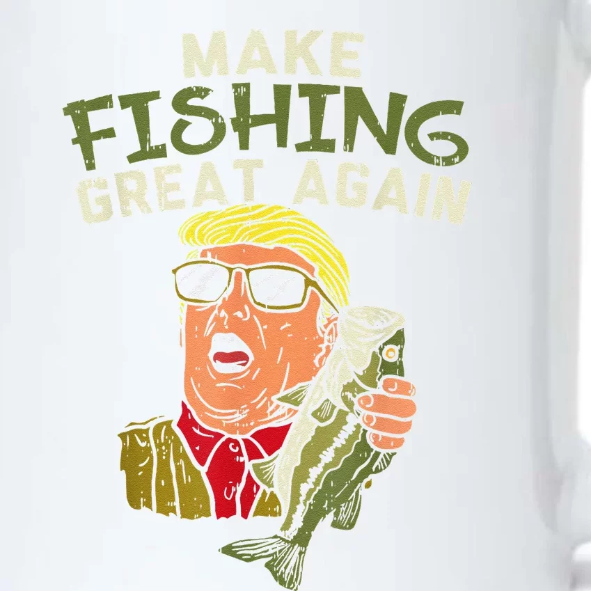 Make Fishing Great Again Trump Funny Fisherman Angler Gift Black Color Changing Mug