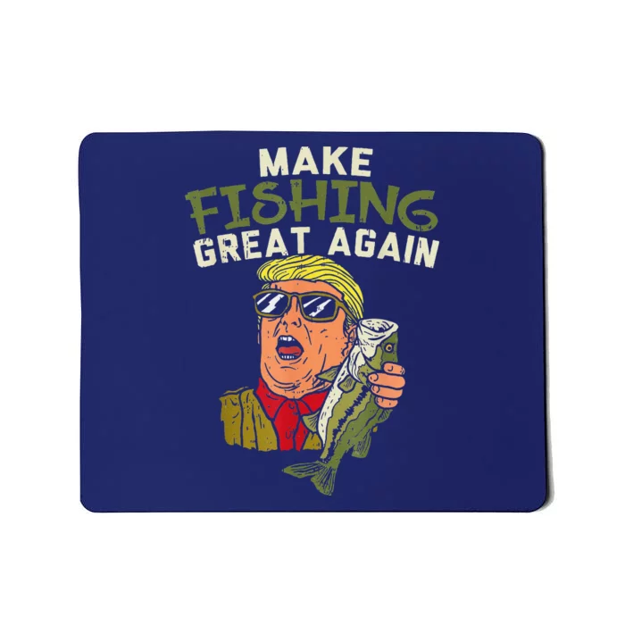 Make Fishing Great Again Trump Funny Fisherman Angler Gift Mousepad