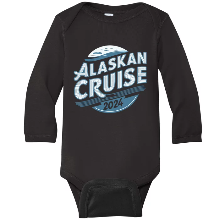 Matching Family Group Friends Alaska Cruise 2024 Baby Long Sleeve Bodysuit