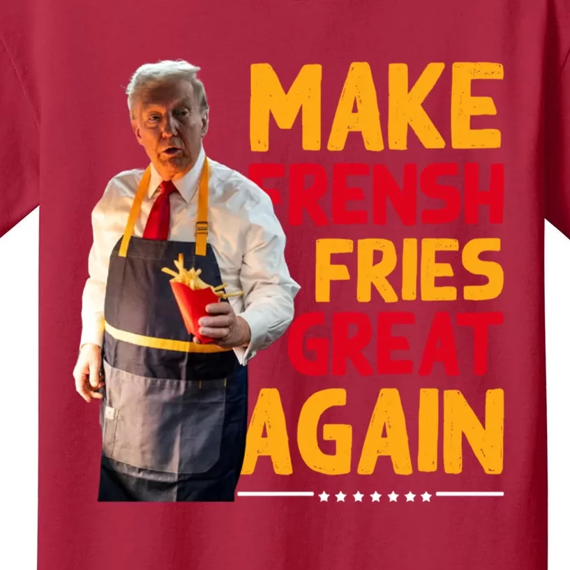 Make Fries Great Again Trump 2024 Kids T-Shirt