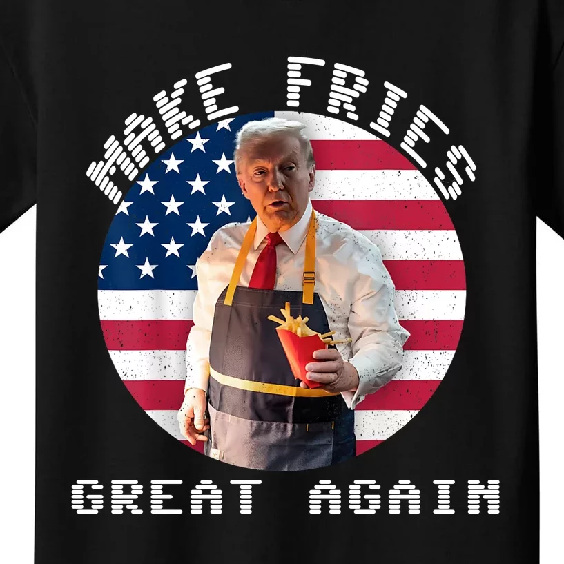 Make Fries Great Again Trump 2024 Kids T-Shirt