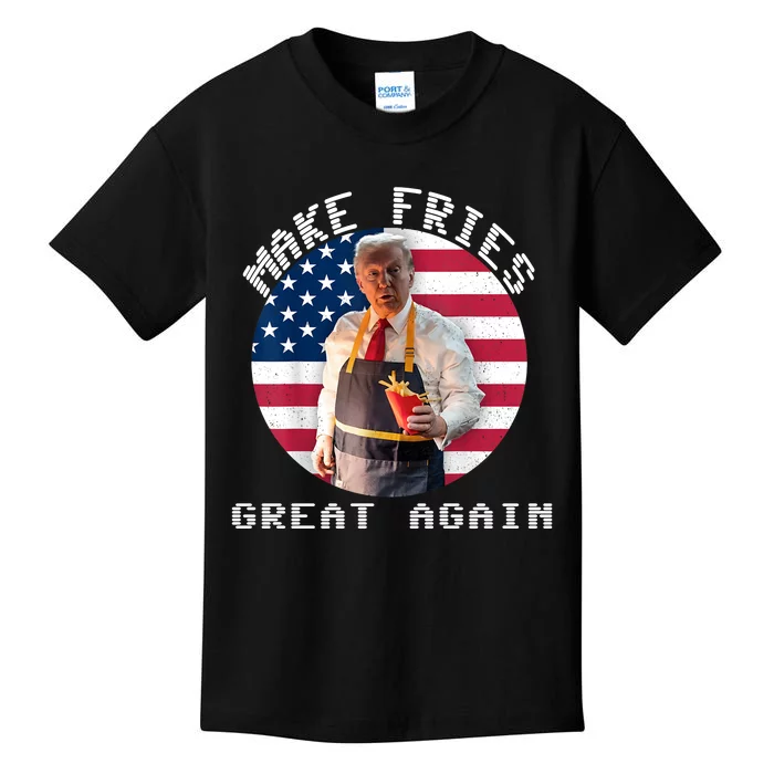 Make Fries Great Again Trump 2024 Kids T-Shirt