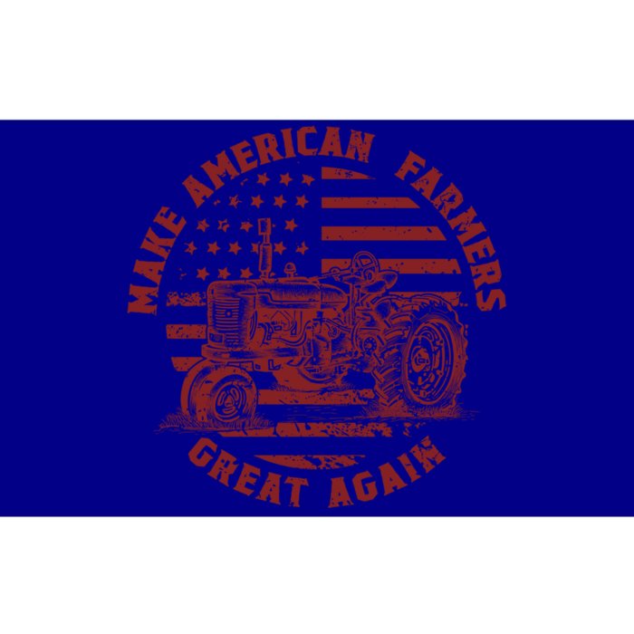 Make Farmers Great Again Antique Tractor Usa Flag Farmer Gift Bumper Sticker