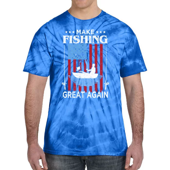 Make Fishing Great Again Cute Gift Tie-Dye T-Shirt