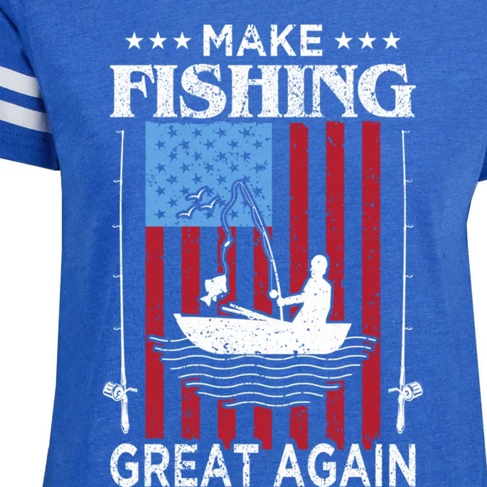 Make Fishing Great Again Cute Gift Enza Ladies Jersey Football T-Shirt