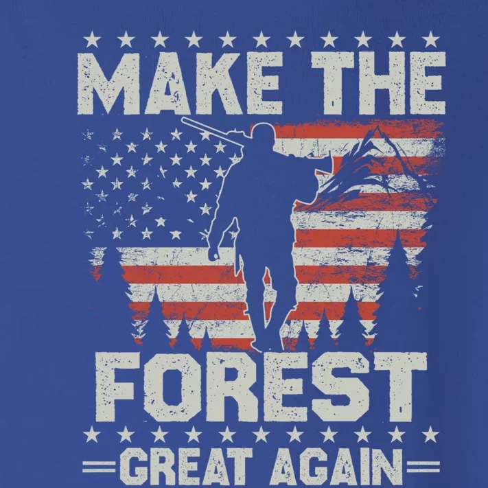 Make Forest Great Again Gift Usa Flag Wildlife Coyote Hunters Gift Toddler Long Sleeve Shirt