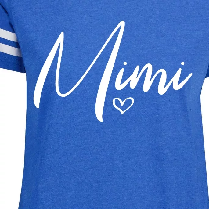 Mimi For Grandma Christmas Mothers Day Grandparents Enza Ladies Jersey Football T-Shirt