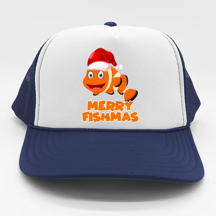 Merry Fishmas Gift Trucker Hat