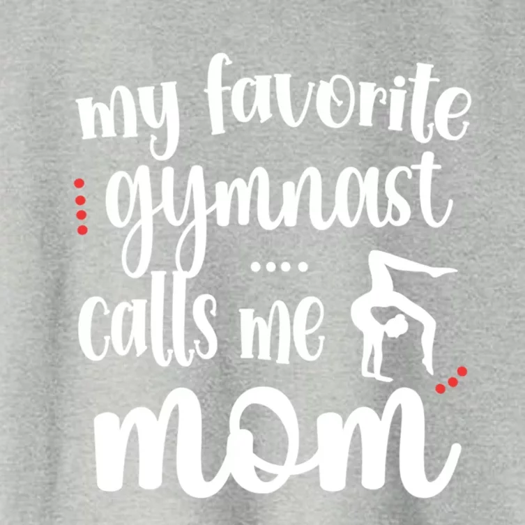 My Favorite Gymnast Calls Me Mom Gymnastics Mama Gift Women's Crop Top Tee