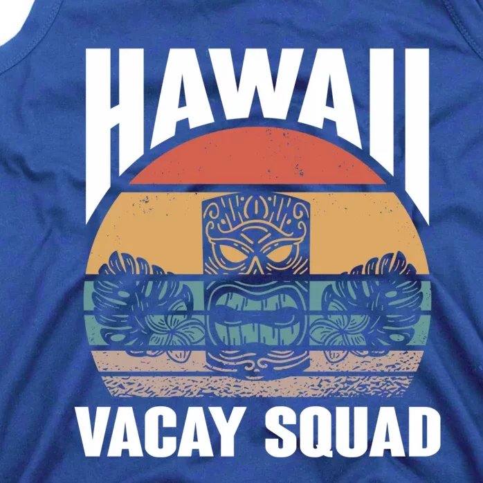 Matching Family Group Hawaiian Retro Hawaii Vacay Squad Cute Gift Tank Top