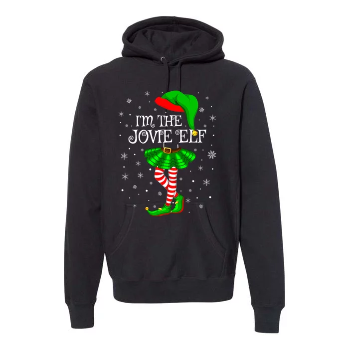 Matching Family Group I'm The Jovie Elf Christmas Premium Hoodie