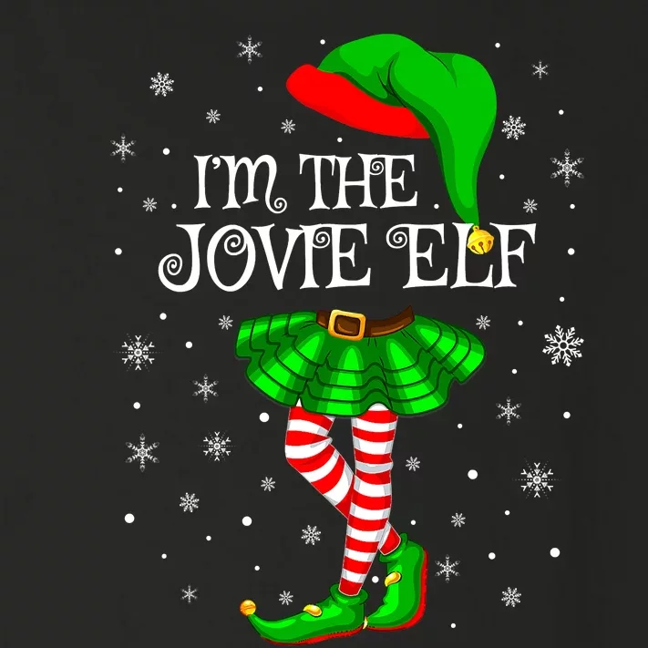 Matching Family Group I'm The Jovie Elf Christmas Toddler Long Sleeve Shirt