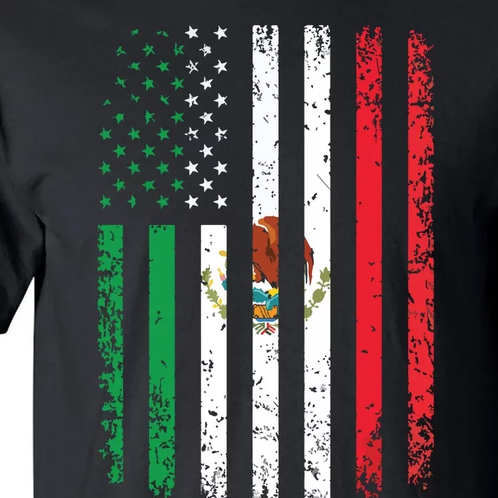 Mexico Flag Gift 4th Of July USA American Mexican Flag Tall T-Shirt