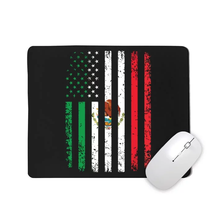 Mexico Flag Gift 4th Of July USA American Mexican Flag Mousepad