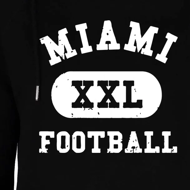 Miami Football Gift For Fan Sport Womens Funnel Neck Pullover Hood