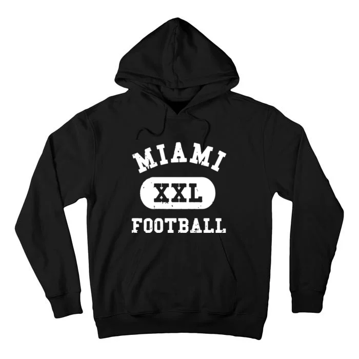 Miami Football Gift For Fan Sport Tall Hoodie