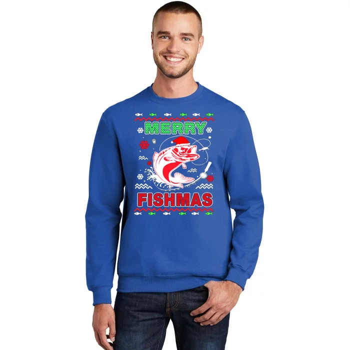 Merry Fishmas Gift Tall Sweatshirt