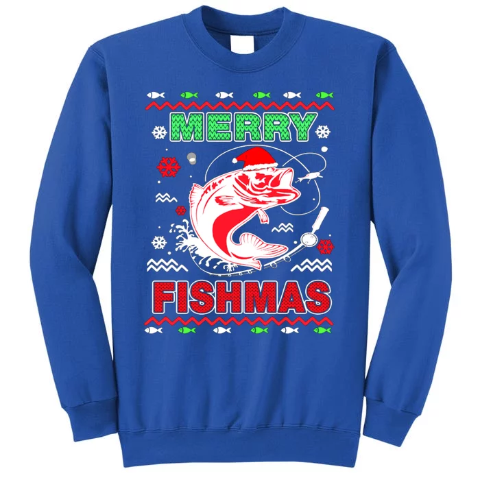 Merry Fishmas Gift Tall Sweatshirt