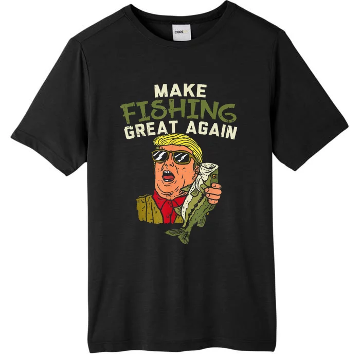 Make Fishing Great Again Trump Funny Fisherman Angler ChromaSoft Performance T-Shirt