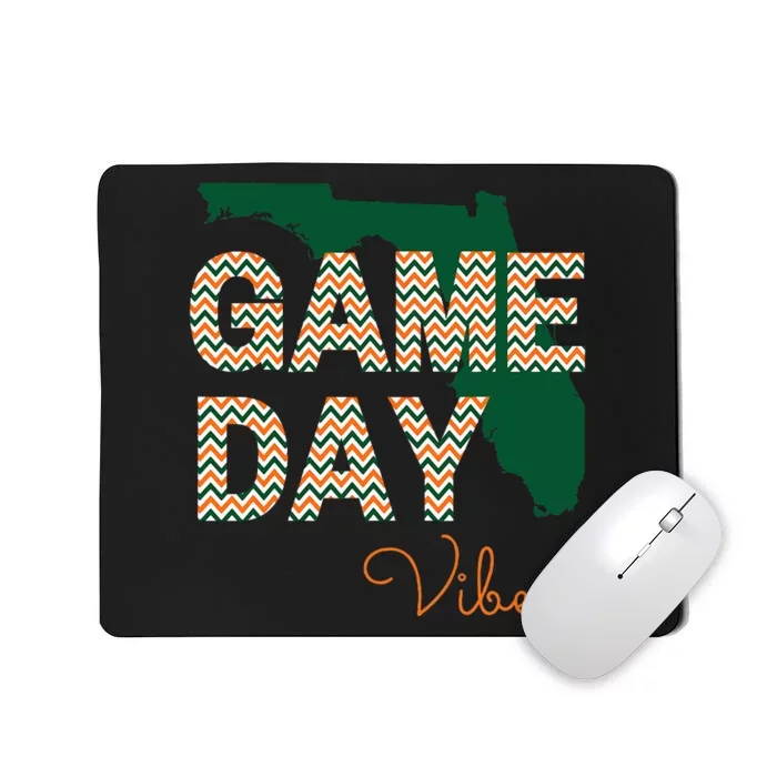 Miami Football Game Day Vibes Fall Tailgate Mousepad