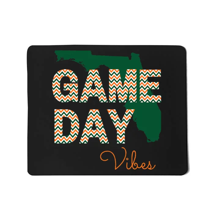 Miami Football Game Day Vibes Fall Tailgate Mousepad