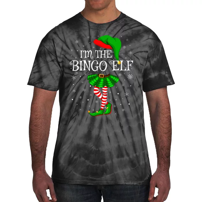 Matching Family Group IM The Bingo Elf Christmas Tie-Dye T-Shirt