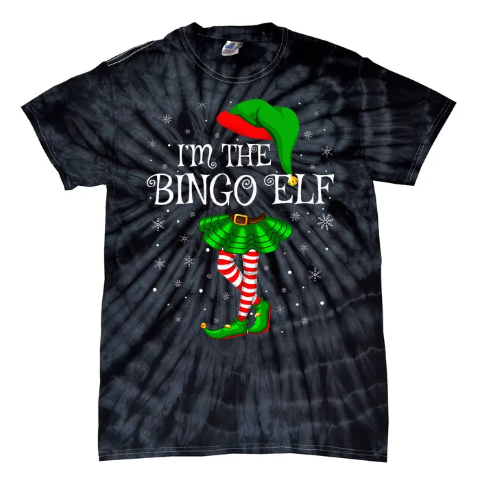 Matching Family Group IM The Bingo Elf Christmas Tie-Dye T-Shirt