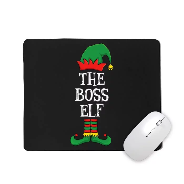 Matching Family Group Funny Xmas I'm The Boss Elf Christmas Mousepad