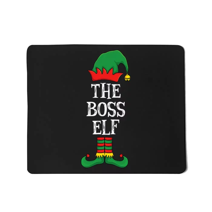 Matching Family Group Funny Xmas I'm The Boss Elf Christmas Mousepad