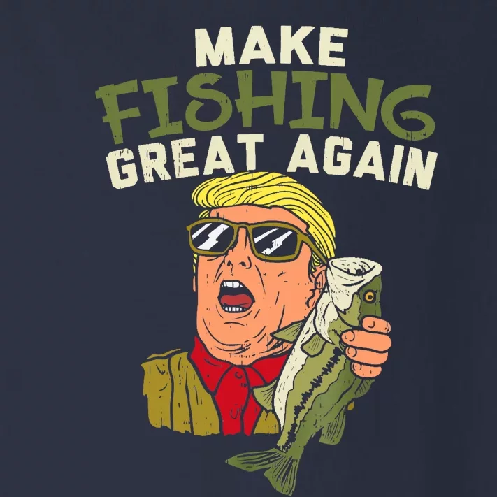 Make Fishing Great Again Trump Funny Fisherman Angler Gift Toddler Long Sleeve Shirt