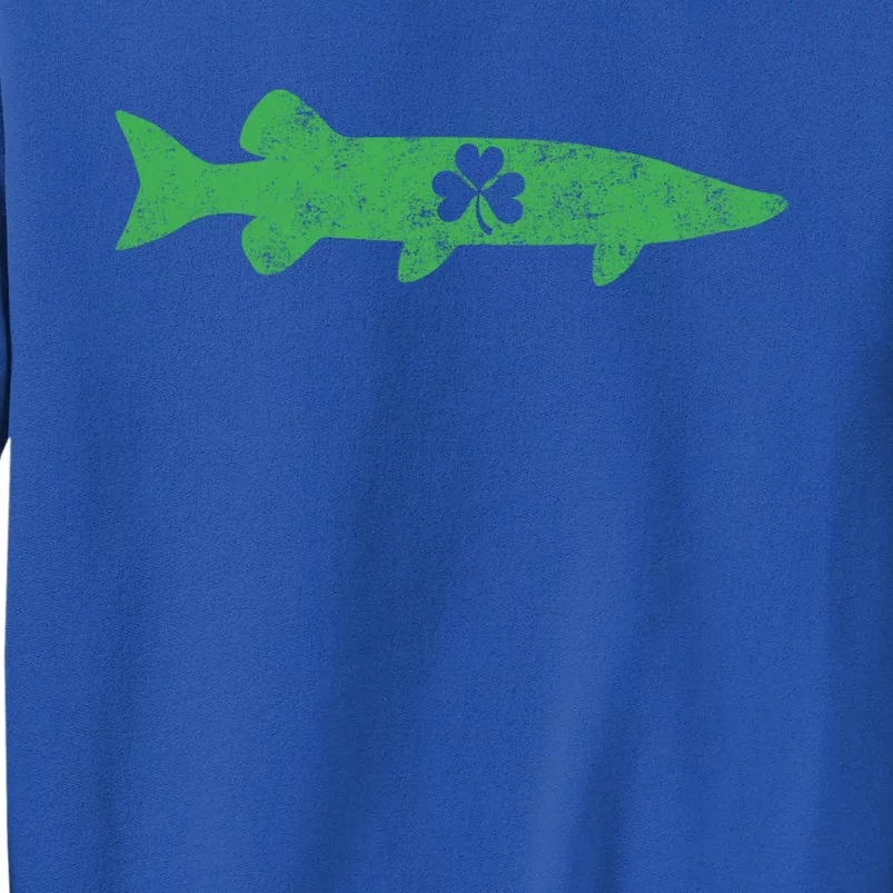 Musky Fishing Gift St Patrick's Day Irish Fisher Great Gift Tall Sweatshirt