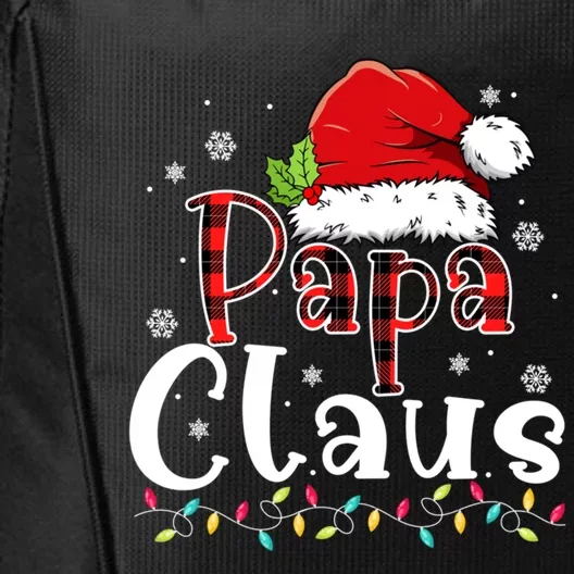 Matching Family Ghristmas Pajama Papa Santa Claus Costume Gift City Backpack