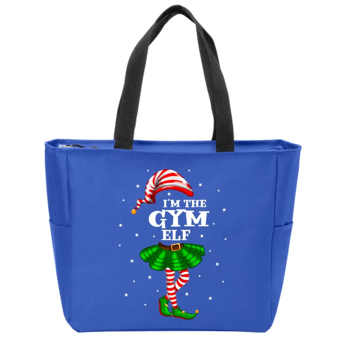 Matching Family Group IM The Gym Elf Christmas Gift Zip Tote Bag