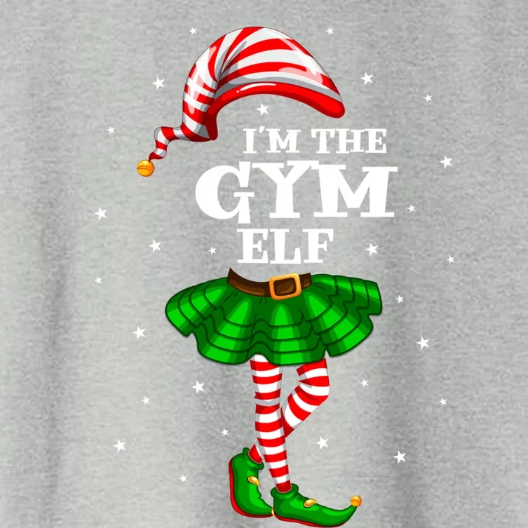 Matching Family Group IM The Gym Elf Christmas Gift Women's Crop Top Tee