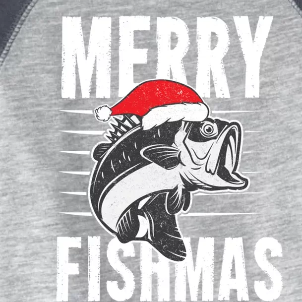 Merry Fishmas Gift Funny Fishing Christmas Cute Gift Toddler Fine Jersey T-Shirt