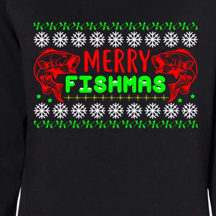 Merry Fishmas Gift Womens California Wash Sweatshirt