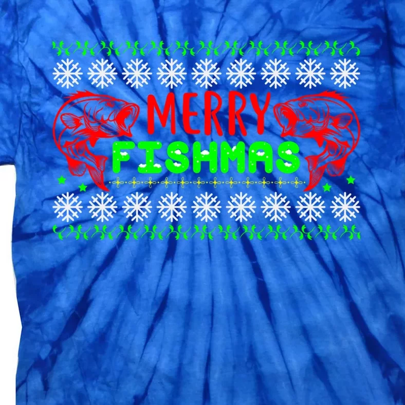 Merry Fishmas Gift Tie-Dye T-Shirt