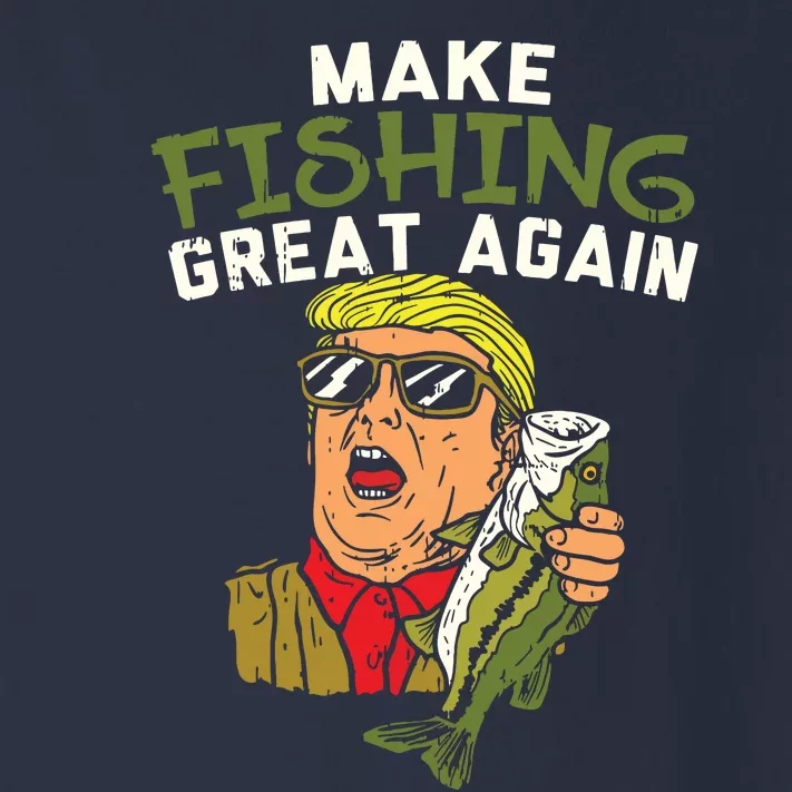 Make Fishing Great Again Trump Funny Fisherman Angler Gift Toddler Long Sleeve Shirt