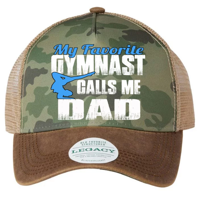 My Favorite Gymnast Calls Me Dad Gymnastics Dad Meaningful Gift Legacy Tie Dye Trucker Hat