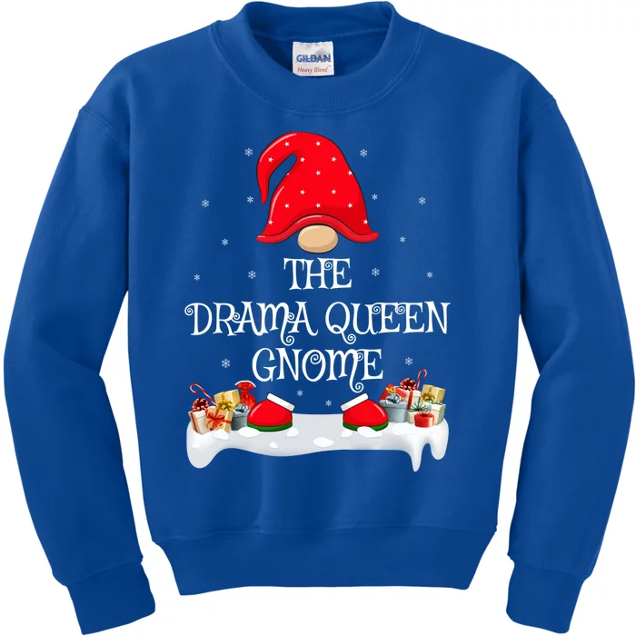 Matching Family Group The Drama Queen Gnome Christmas Gift Kids Sweatshirt