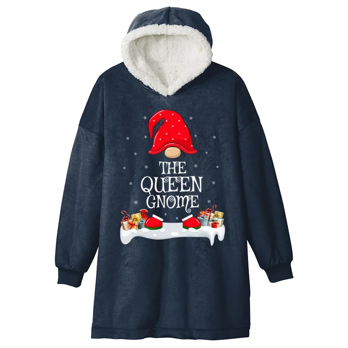 Matching Family Group The Queen Gnome Christmas Gift Hooded Wearable Blanket