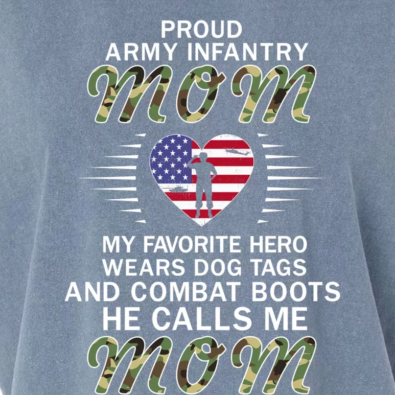 My Favorite Hero Wears Combat Bootsgreat Giftproud Army Infantry Mom Gift Garment-Dyed Women's Muscle Tee