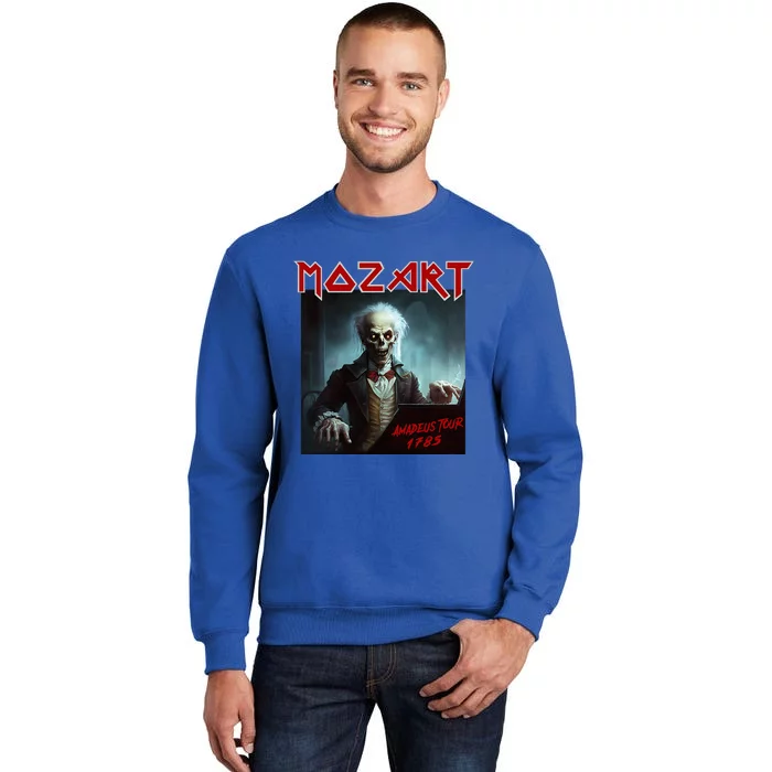 Mozart Funny Heavy Metal S Vintage Sarcastic Music Tall Sweatshirt