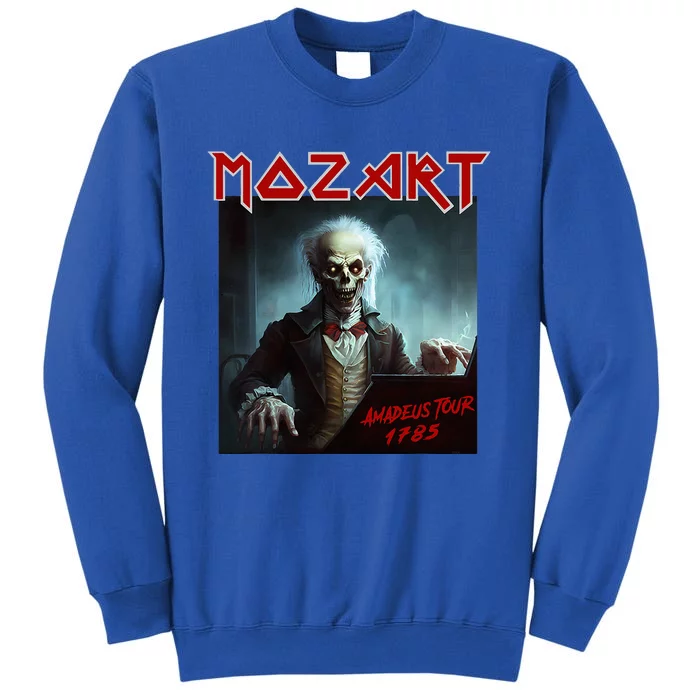 Mozart Funny Heavy Metal S Vintage Sarcastic Music Tall Sweatshirt