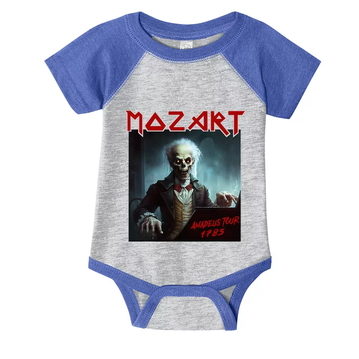 Mozart Funny Heavy Metal S Vintage Sarcastic Music Infant Baby Jersey Bodysuit