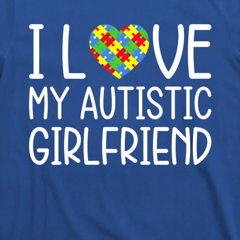 My Friend Has Autism Gift I Love My Autistic Friend Cool Gift T-Shirt