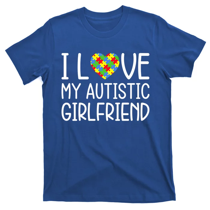 My Friend Has Autism Gift I Love My Autistic Friend Cool Gift T-Shirt