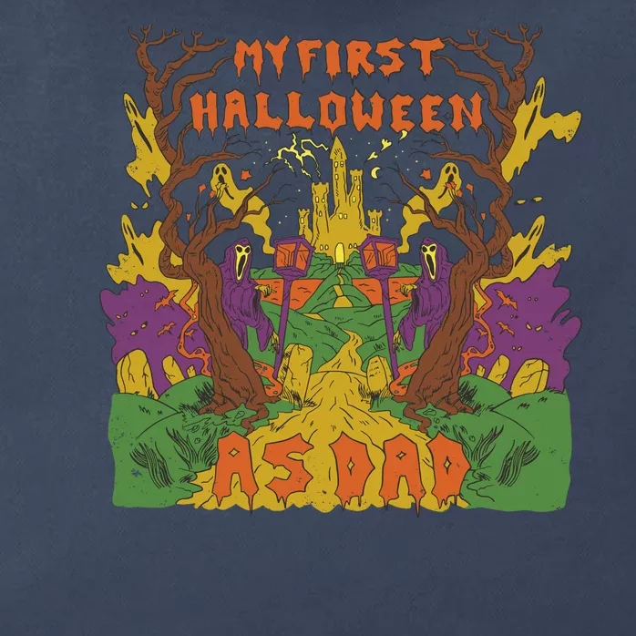 My First Halloween As Dad Zip Tote Bag